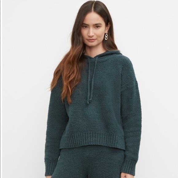 NWT Club Monaco Bouclé Hoodie - Picture 1 of 8
